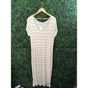NWT Exist, Long Striped Maxi Dress, Soft Comfortable Women’s Size 2XL